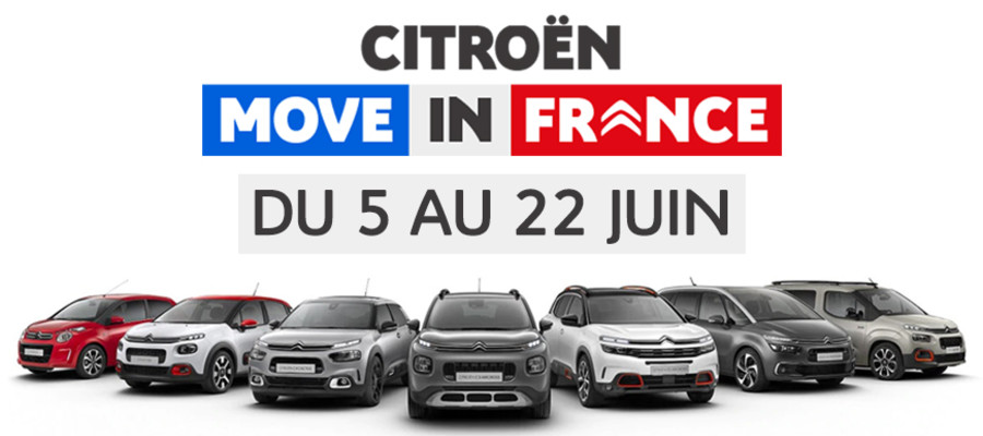 Citroën move in France du 5 au 22 juin 